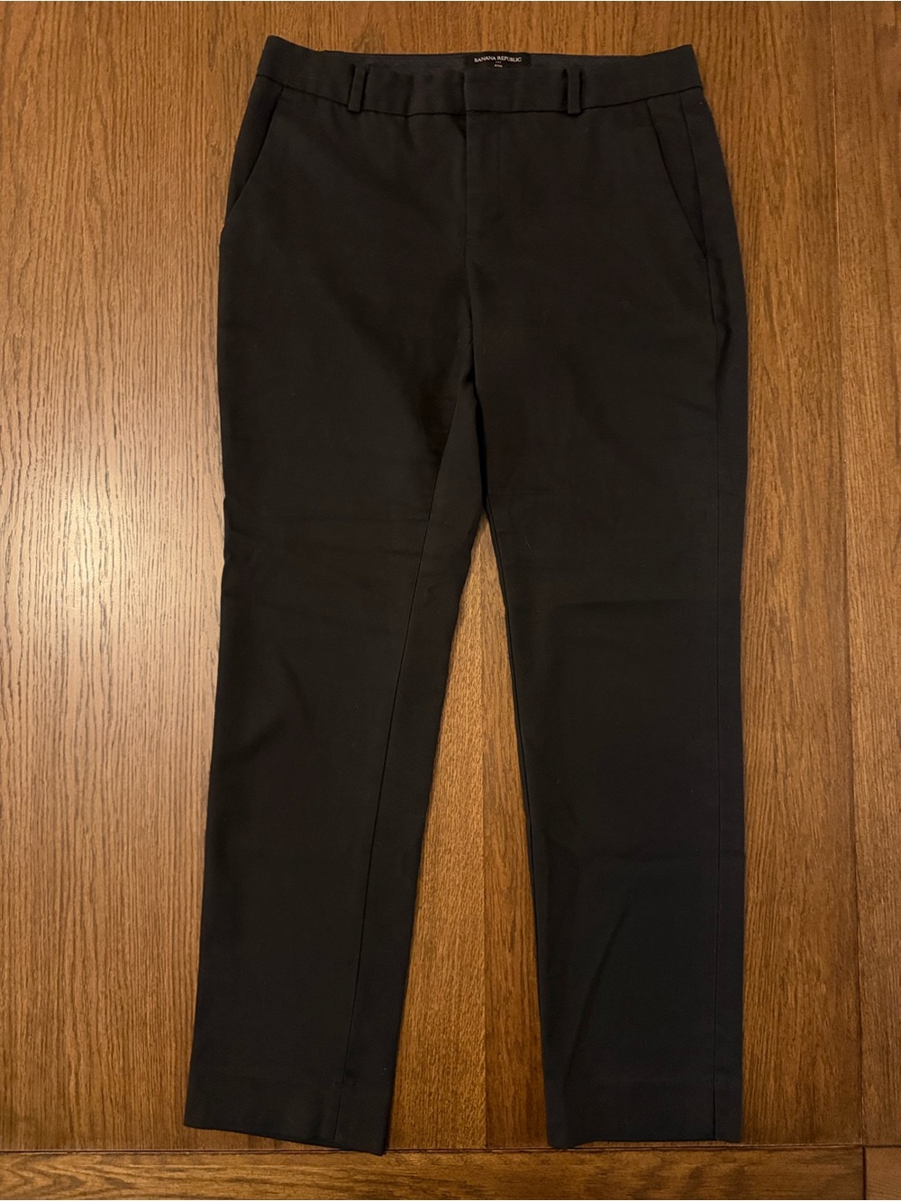 Banana Republic Factory Black Straight-Leg Ryan Women's Pants